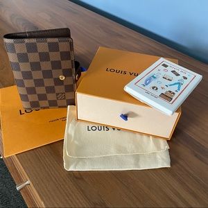 Louis Vuitton Small Ring Agenda Cover Damier Ebene